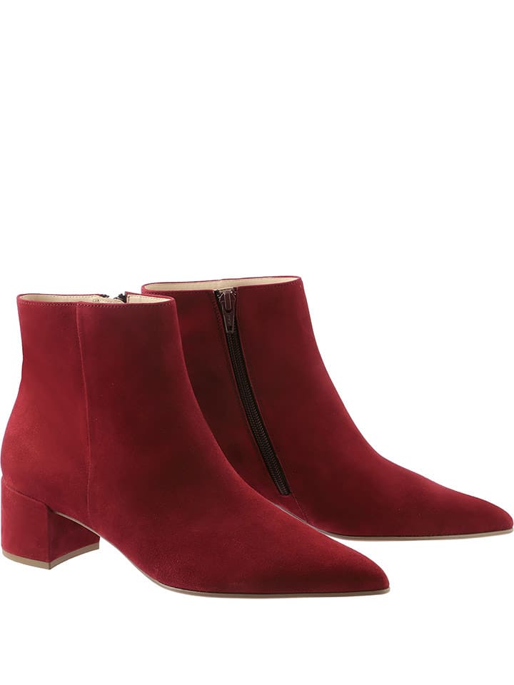 Högl Skórzane botki "Beatrice" w kolorze czerwonym rozmiar: 38,5