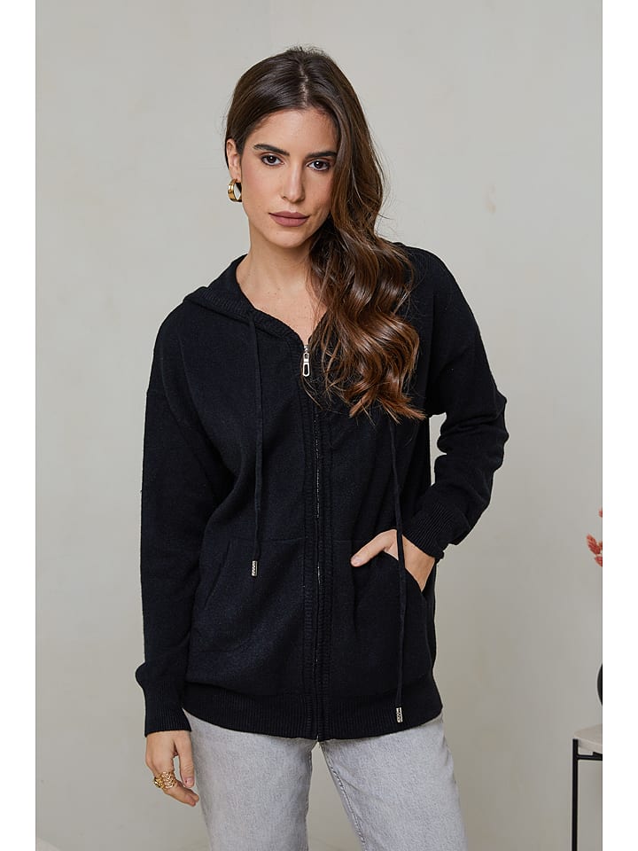 Soft Cashmere Kardigan w kolorze czarnym rozmiar: 38/40