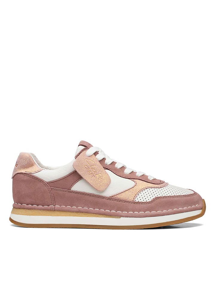 Clarks Skórzane sneakersy w kolorze fiołkowo-białym rozmiar: 40