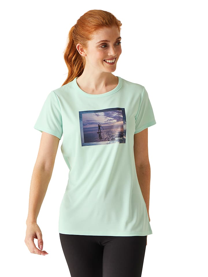 Regatta Koszulka sportowa "Fingal VIII" w kolorze miętowym rozmiar: 34