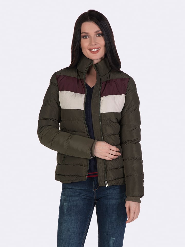 Kurtka pikowana w kolorze khaki