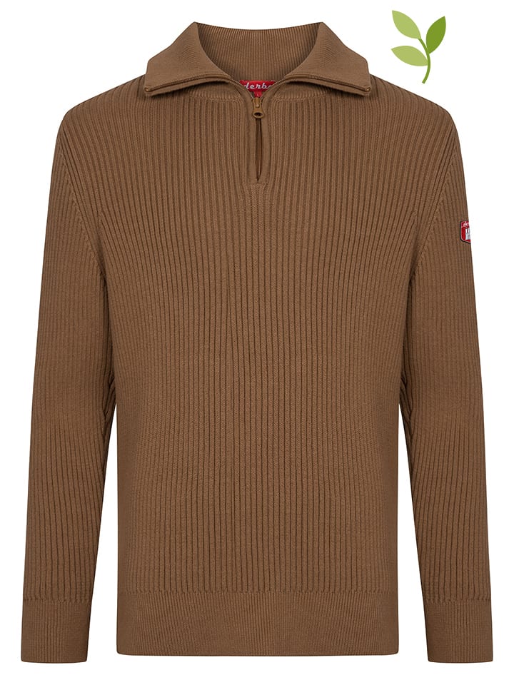 Sweter "Gots" w kolorze brązowym