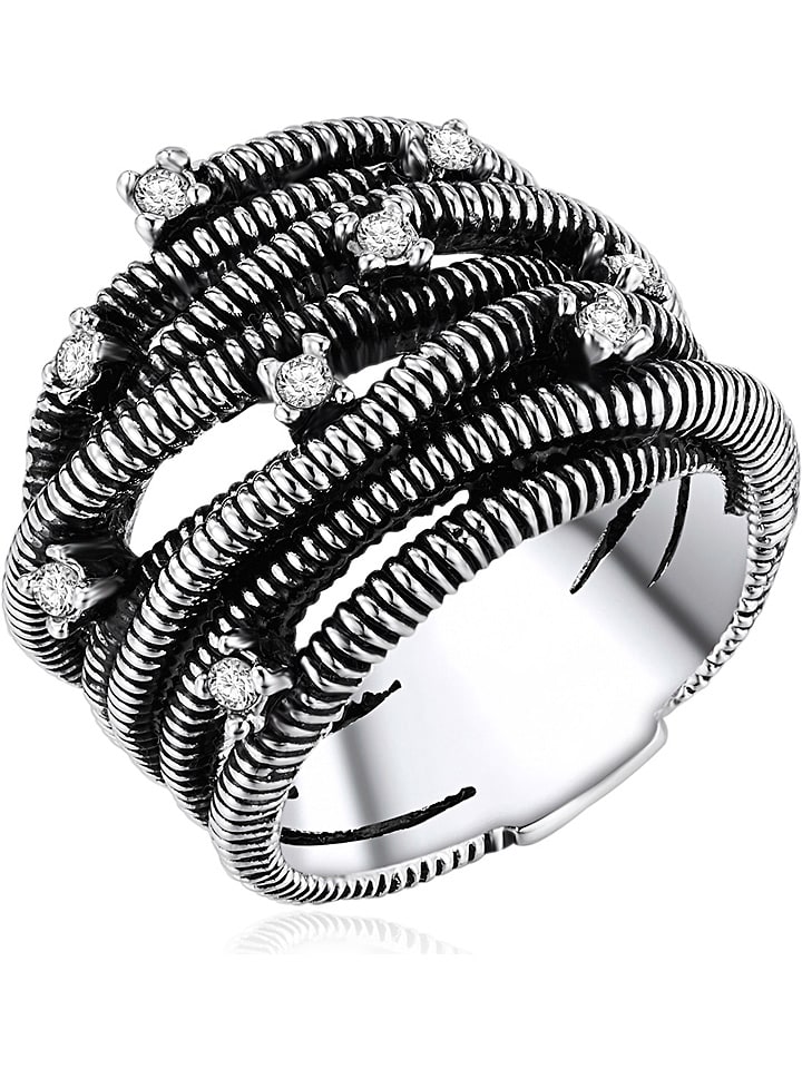 Posrebrzany pierścionek