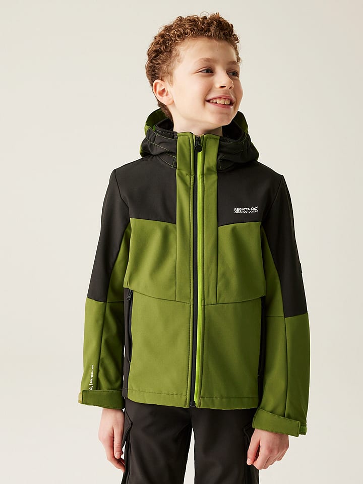 Regatta Kurtka softshellowa "Hayden Bury II" w kolorze zielonym rozmiar: 176