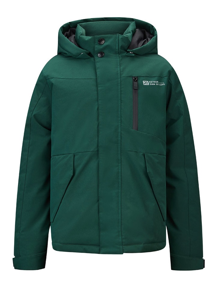 Retour Kurtka zimowa "Victor" w kolorze zielonym rozmiar: 146/152