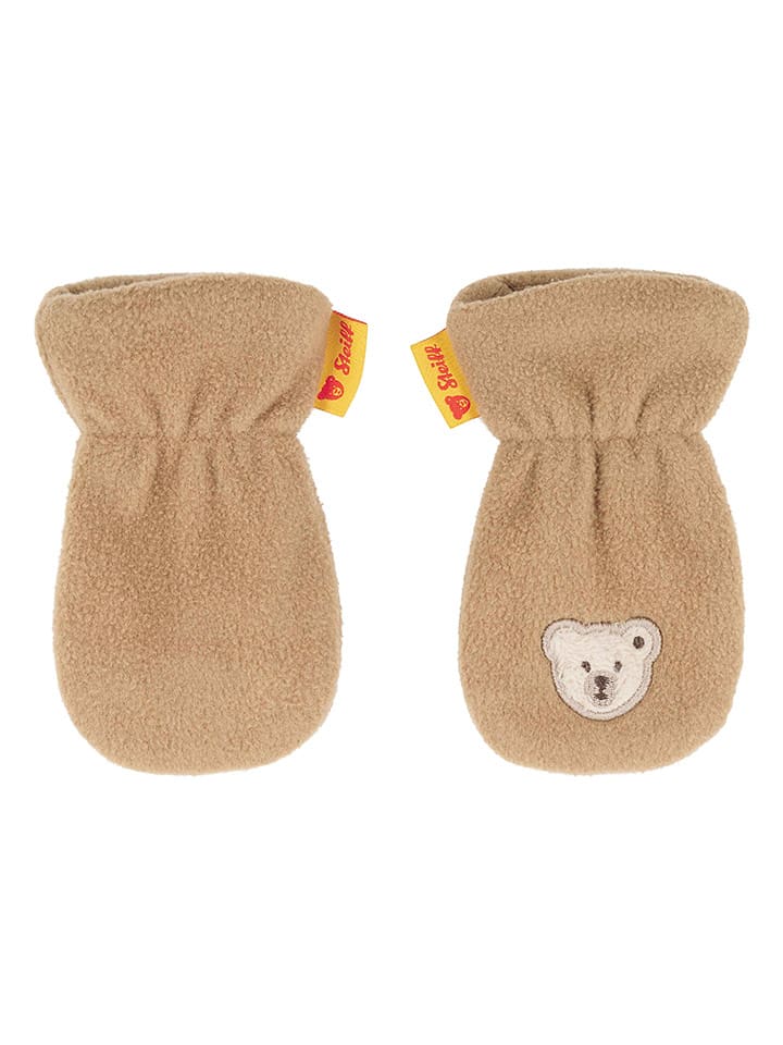 Steiff Rękawiczki w kolorze jasnobrązowym rozmiar: 3