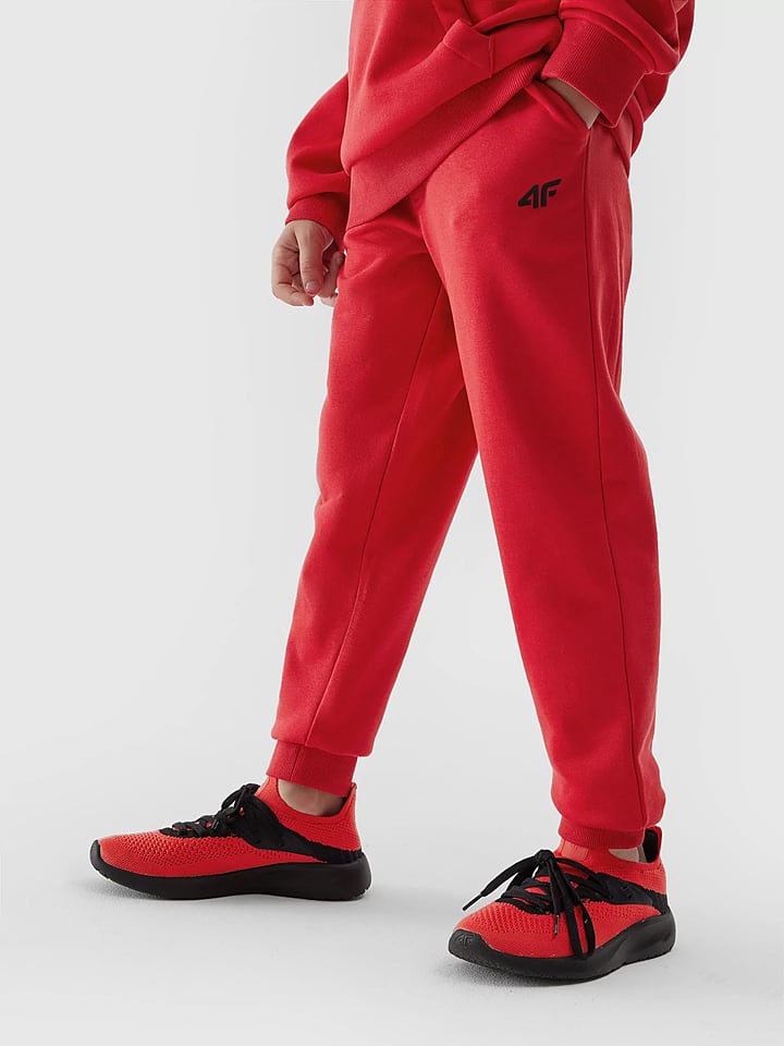 4F Spodnie dresowe w kolorze czerwonym rozmiar: 158