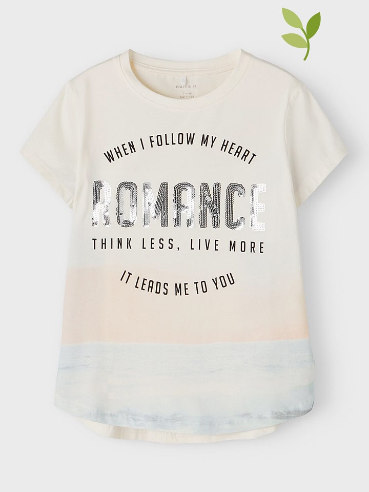 Koszulka "Reloved" w kolorze kremowym