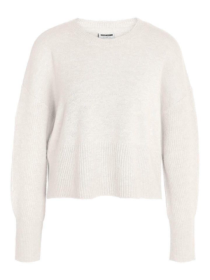 Noisy may Sweter "Nella" w kolorze kremowym rozmiar: M