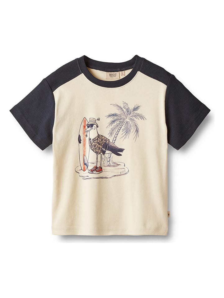 Wheat Koszulka "Laurits" w kolorze kremowym rozmiar: 110