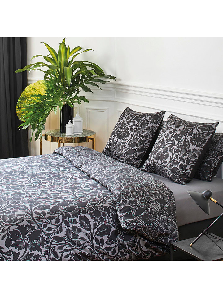 CXL by Christian Lacroix Satynowe prześcieradło w kolorze szarym rozmiar: 260x290 cm