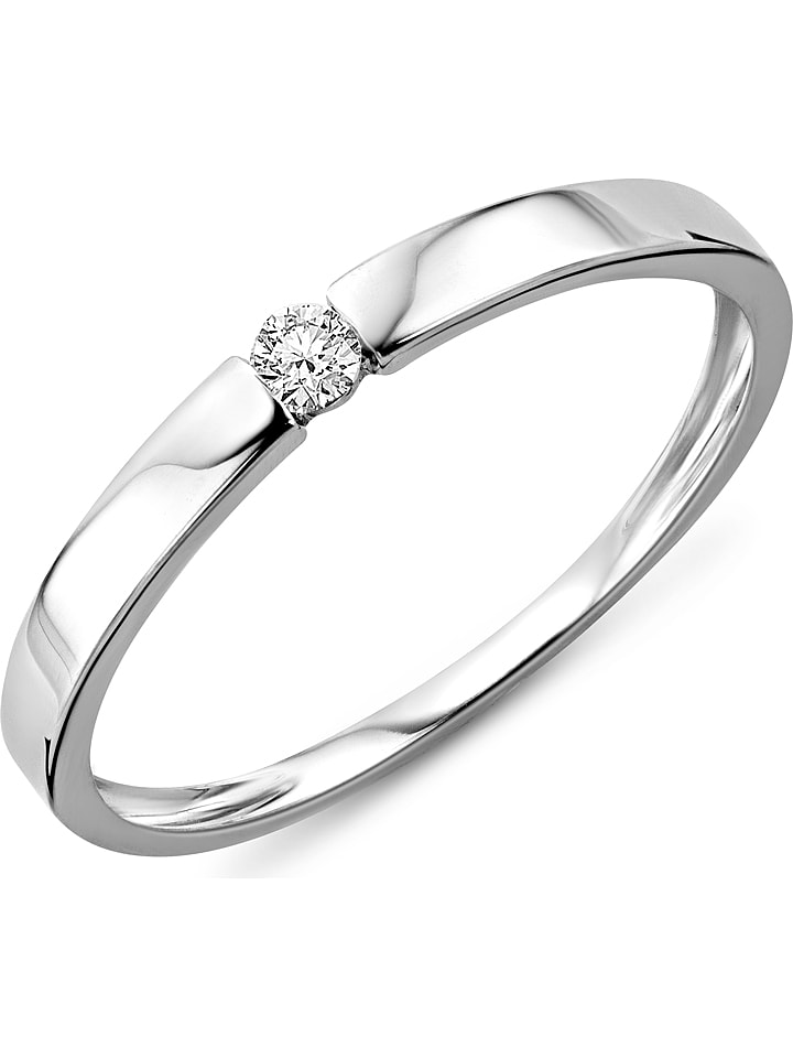 Revoni Złoty pierścionek z diamentem rozmiar: 50