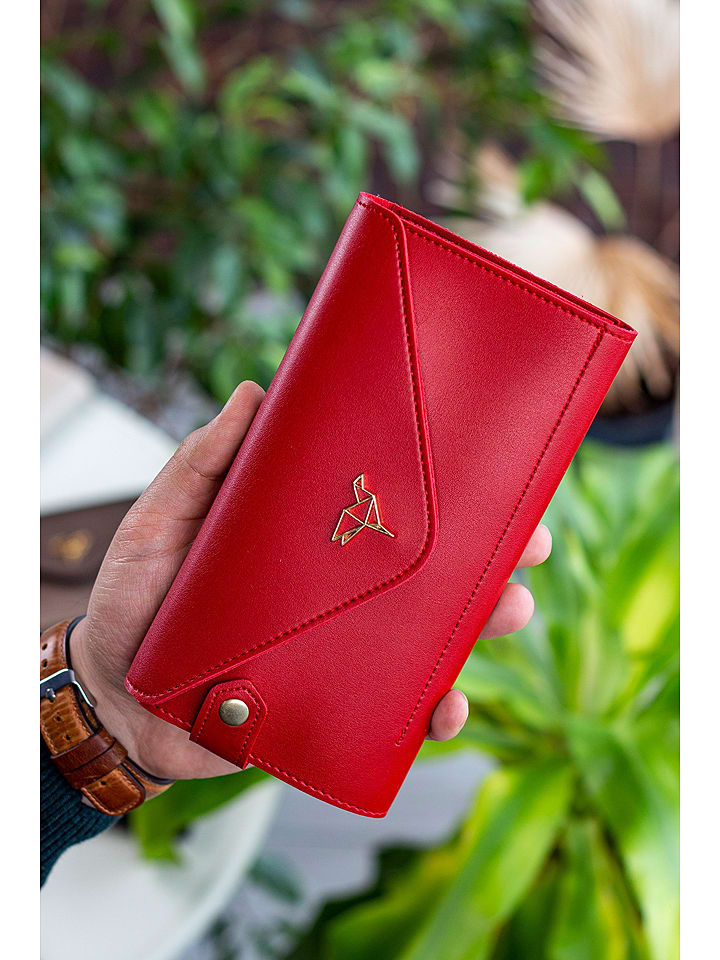 MORI Portfel w kolorze czerwonym - 20 x 10 x 3 cm rozmiar: onesize