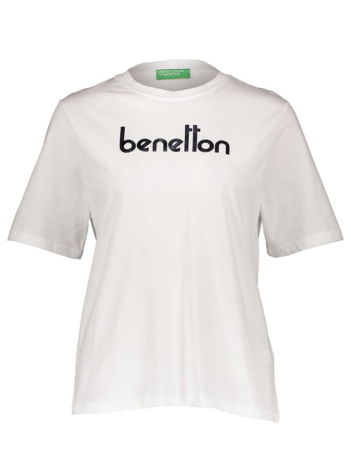 Benetton Koszulka w kolorze białym rozmiar: M