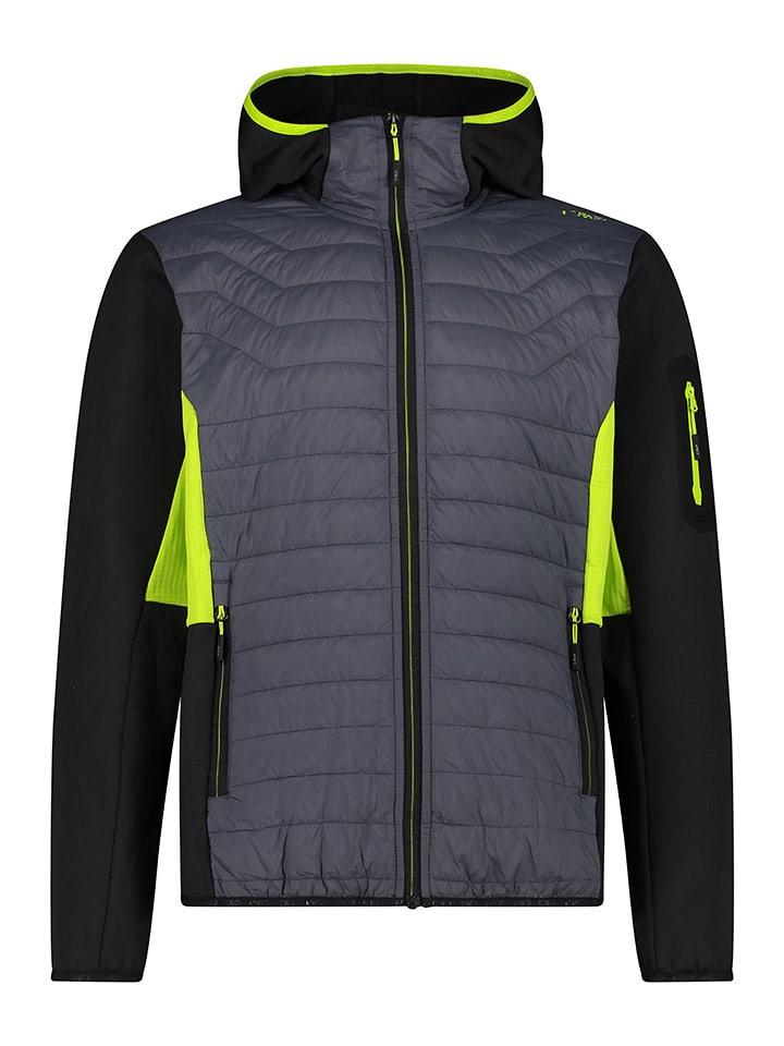 CMP Kurtka hybrydowa w kolorze szaro-czarnym rozmiar: 46