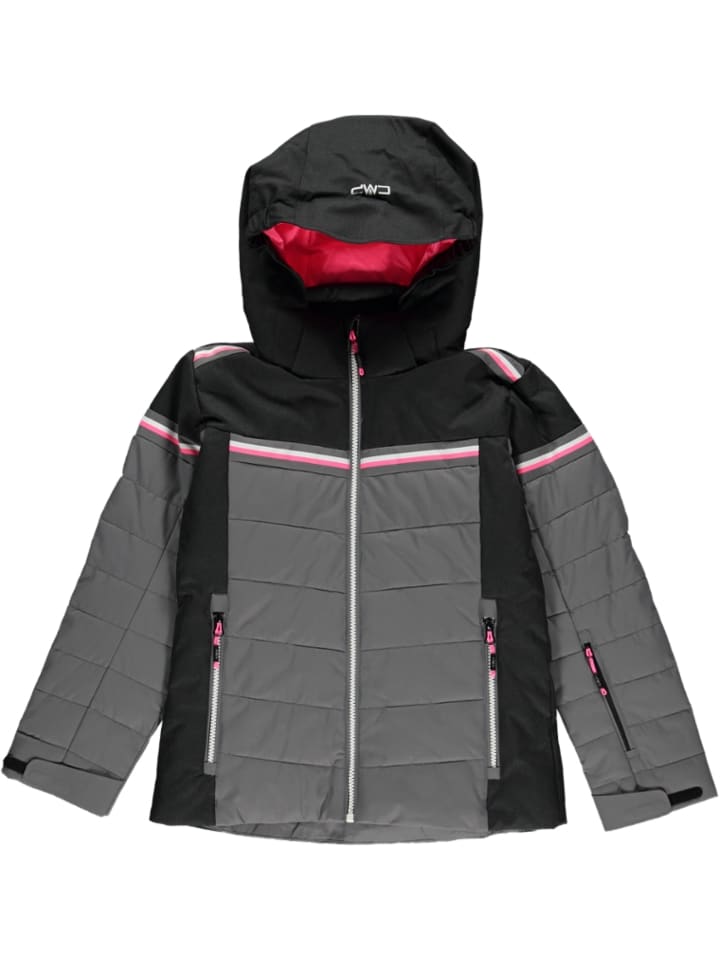 CMP Kurtka narciarska w kolorze szaro-czarno-różowym rozmiar: 176