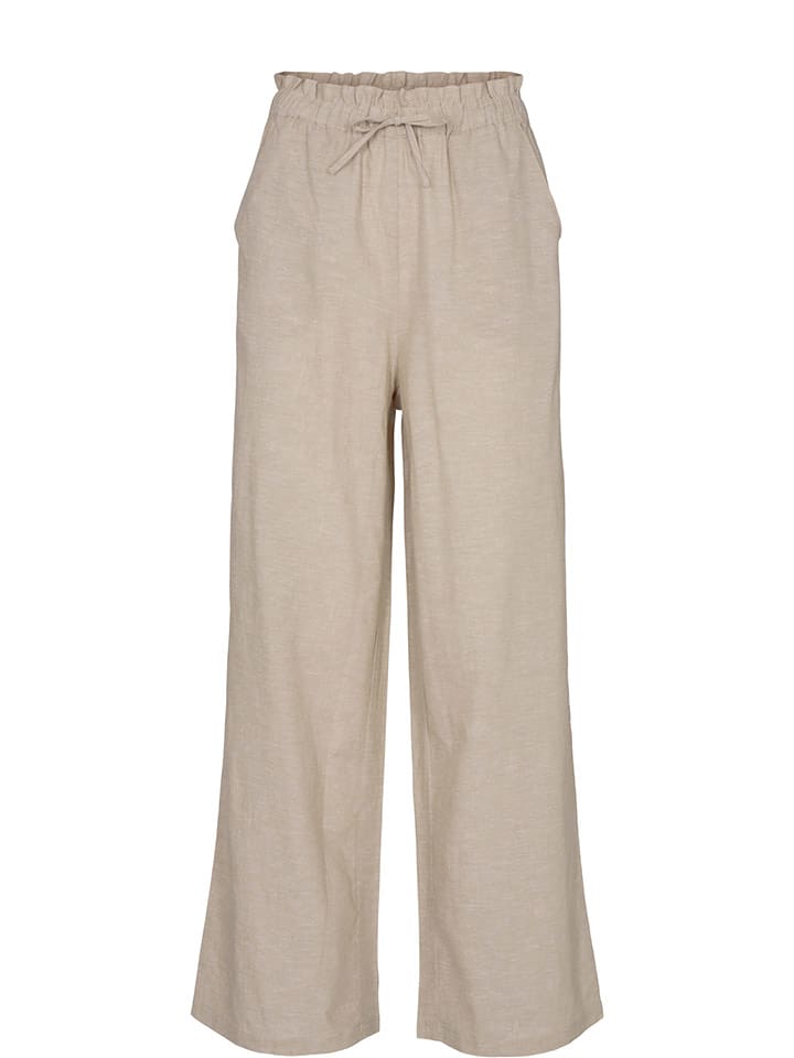 Spodnie "Nuhannah" w kolorze beżowym