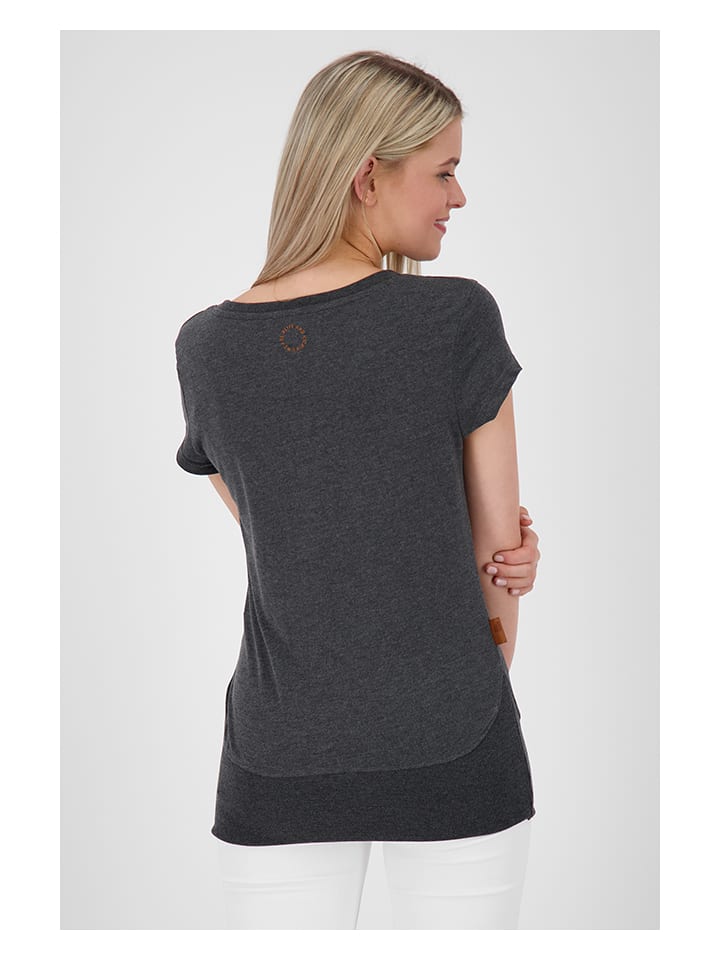 alife and kickin Koszulka "Coco" w kolorze antracytowym rozmiar: L