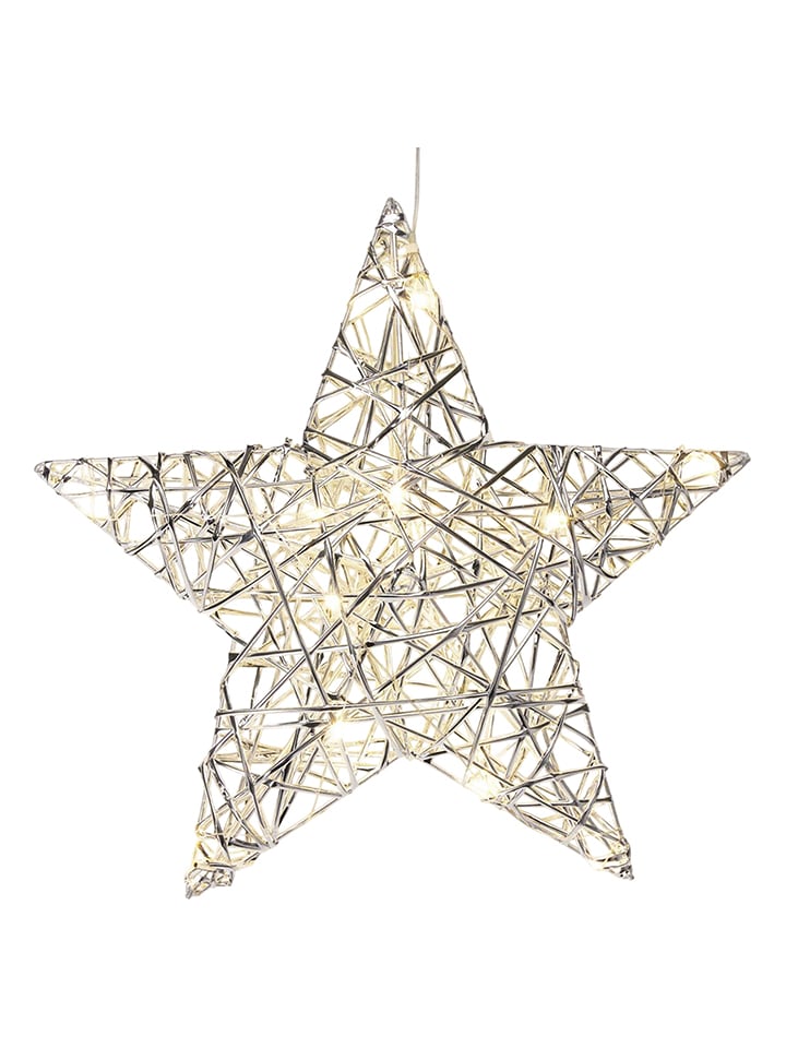 WellHome Zawieszka dekoracyjna LED w kolorze srebrnym - Ø 30 cm rozmiar: onesize