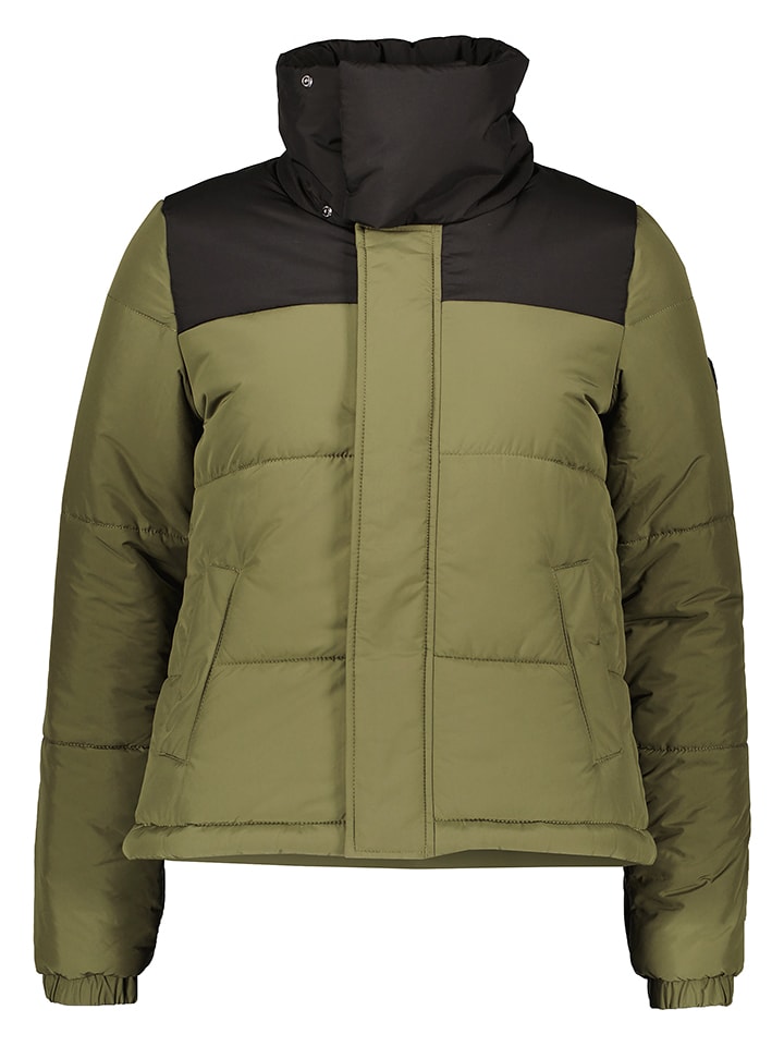 O'Neill Kurtka pikowana "Misty" w kolorze oliwkowo-czarnym rozmiar: S