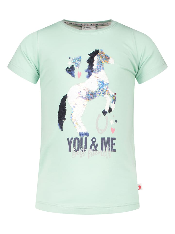 Salt and Pepper Koszulka w kolorze jasnozielonym rozmiar: 128/134