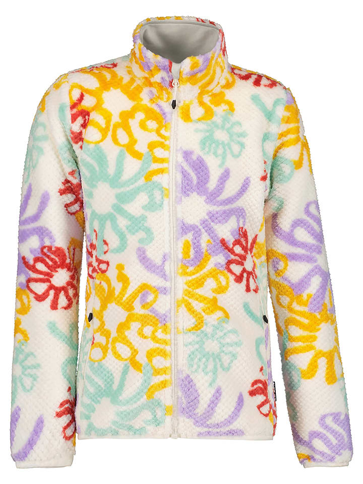 Icepeak Kurtka polarowa "Lyndon" w kolorze białym ze wzorem rozmiar: 152