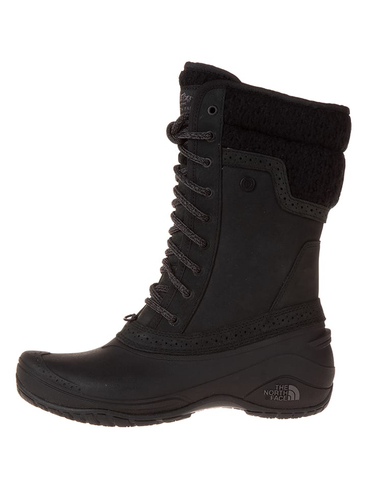 The North Face Skórzane kozaki zimowe "Shellista II Mid" w kolorze czarnym rozmiar: 37