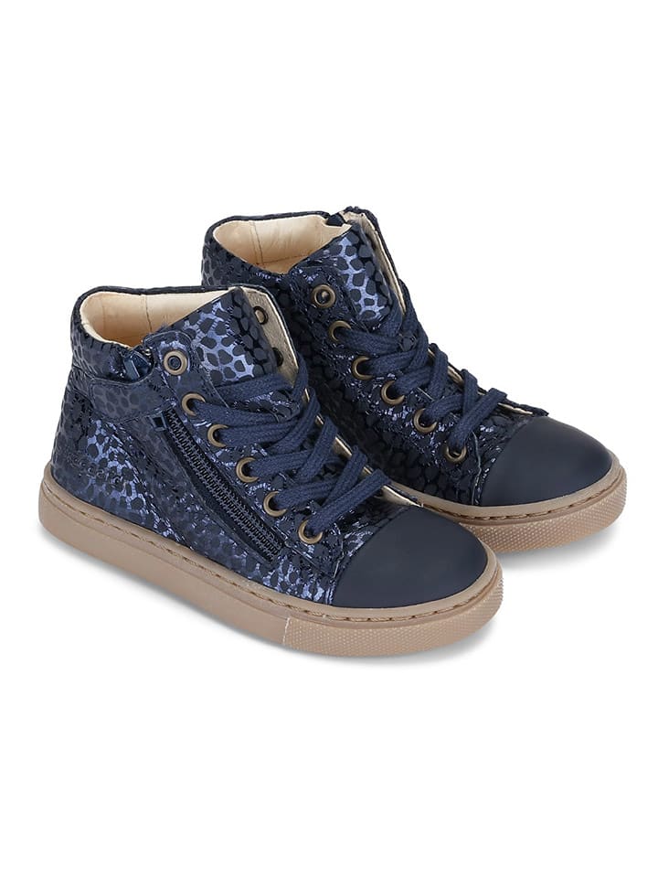 Bundgaard Skórzane sneakersy "Rie Lace" w kolorze granatowym rozmiar: 33