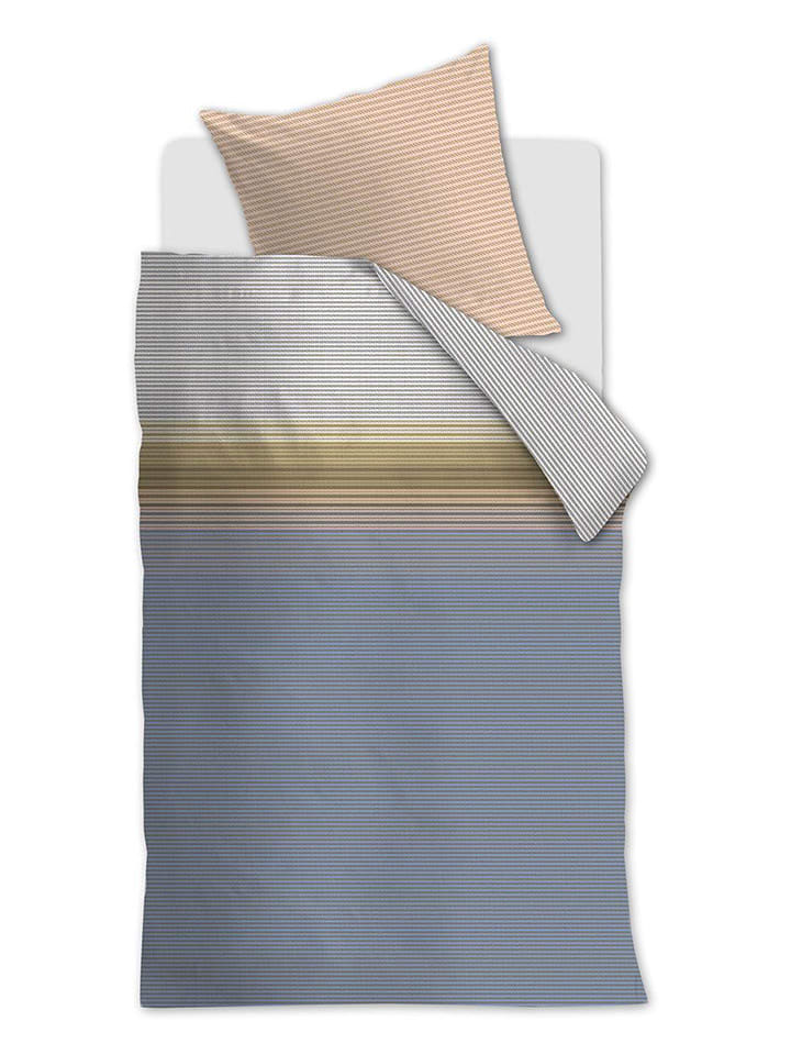 Beddinghouse Komplet pościeli satynowej "Gilded" w kolorze błękitnym rozmiar: 135x200 cm