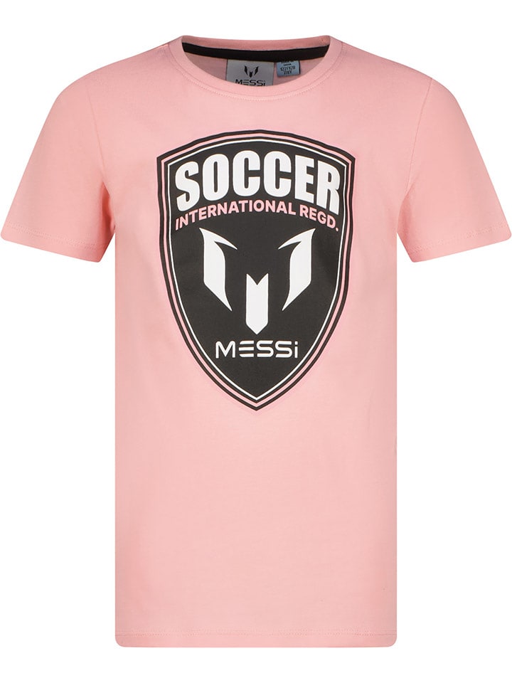 Messi Koszulka w kolorze jasnoróżowym rozmiar: 128