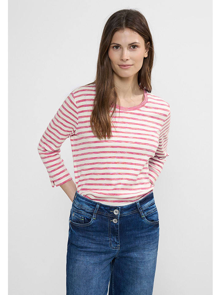 Cecil Koszulka w kolorze różowo-białym rozmiar: XXL