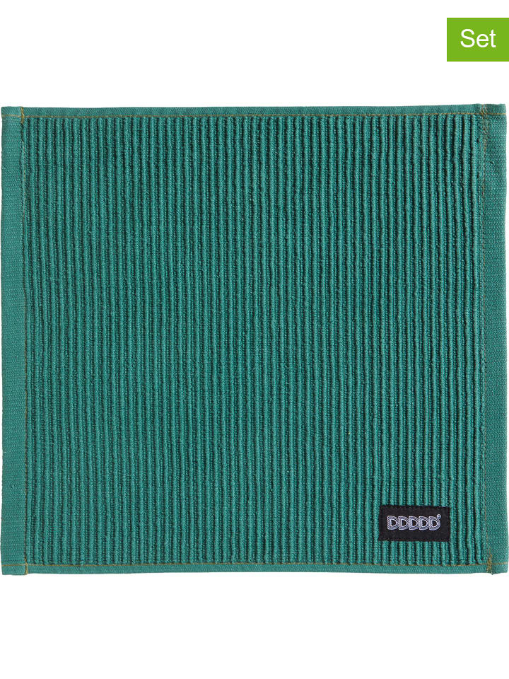 DDDDD Ściereczki (4 szt.) "Basic Clean" w kolorze ciemnozielonym - 30 x 30 cm rozmiar: onesize