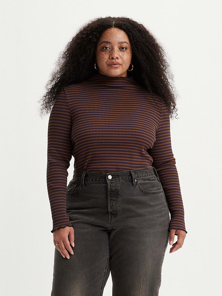 Levi´s Koszulka w kolorze brązowym rozmiar: 44/46