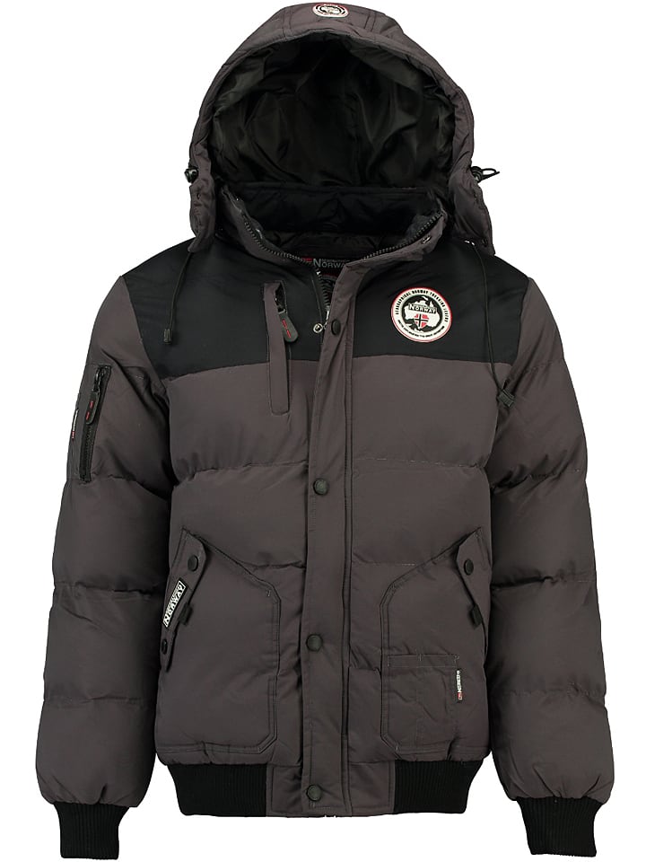 Geographical Norway Kurtka zimowa "Volva" w kolorze antracytowym rozmiar: M