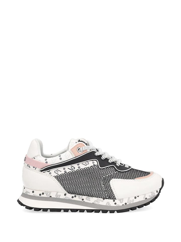 Sneakersy w kolorze biało-czarnym