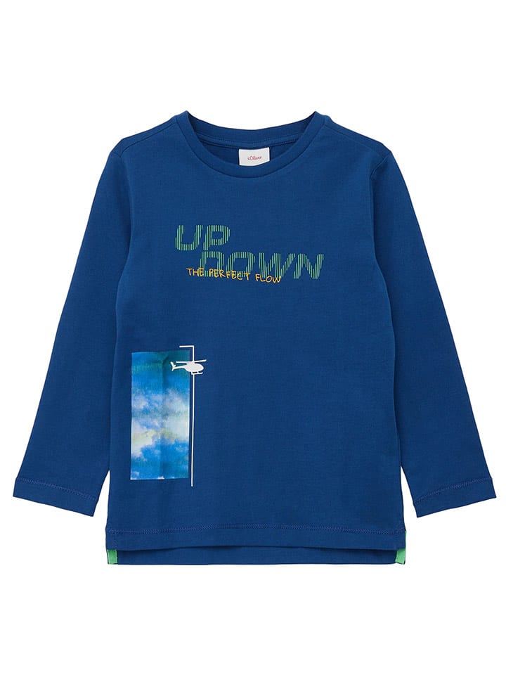 s.Oliver Koszulka w kolorze niebieskim rozmiar: 116/122