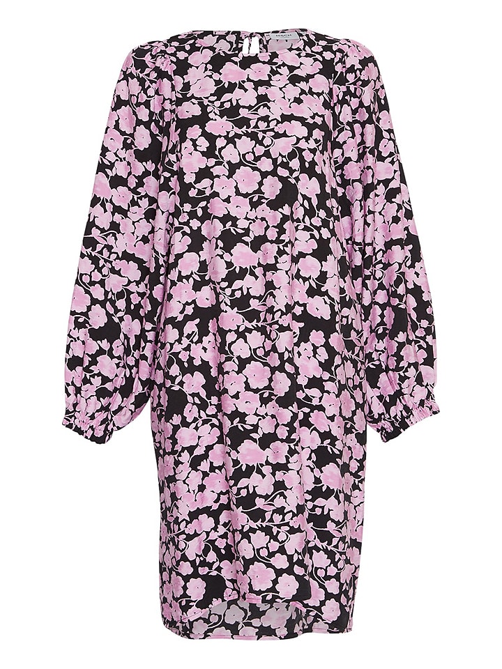 Sukienka "Ladonna" w kolorze czarno-jasnoróżowym