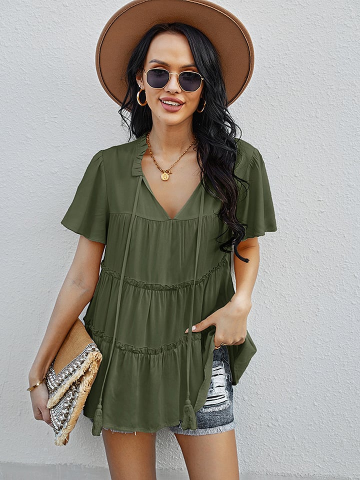 Bluzka w kolorze khaki