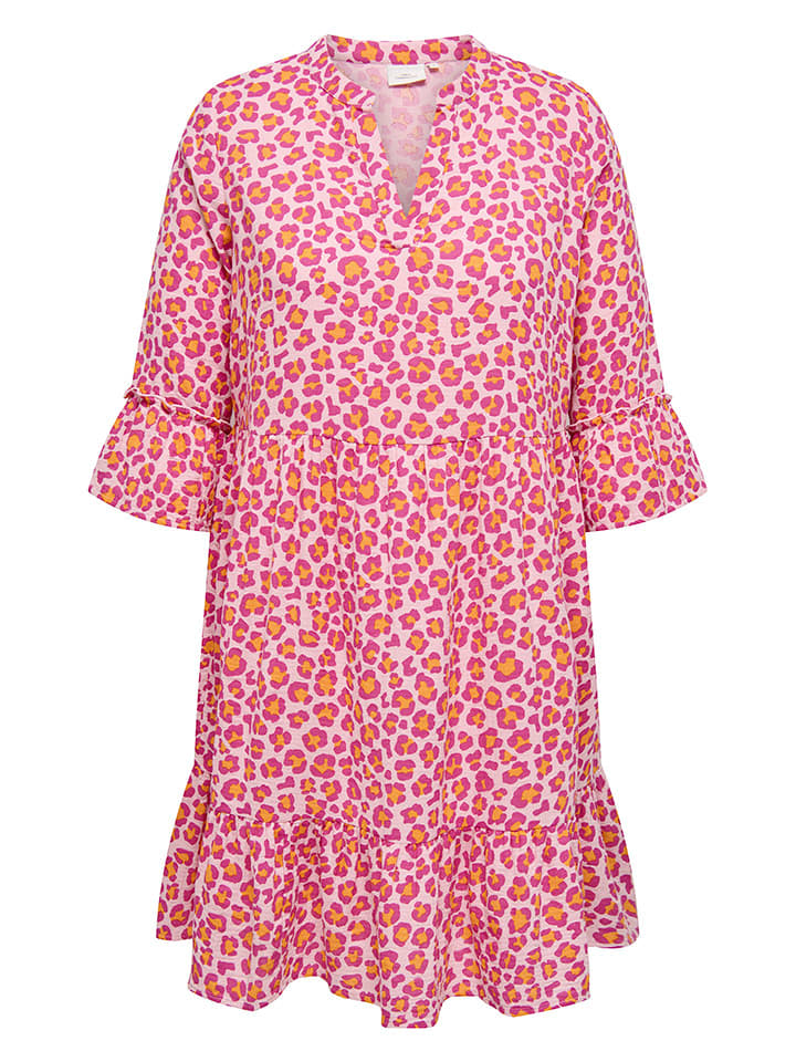 ONLY Carmakoma Sukienka w kolorze jasnoróżowo-różowym rozmiar: 52