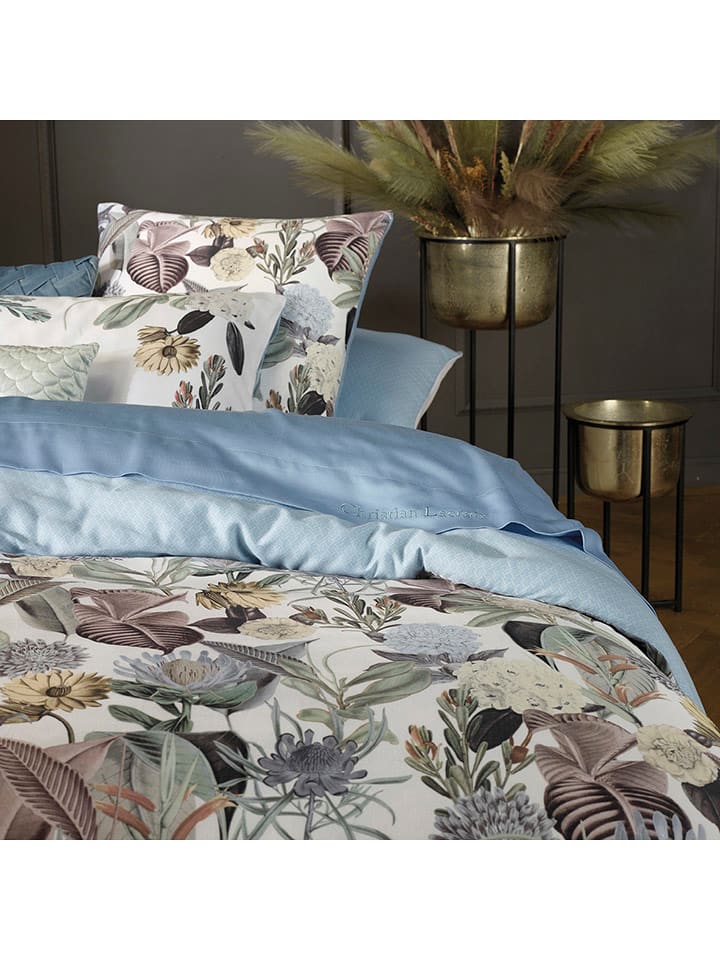 CXL by Christian Lacroix Satynowe prześcieradło w kolorze błękitnym rozmiar: 240x300 cm