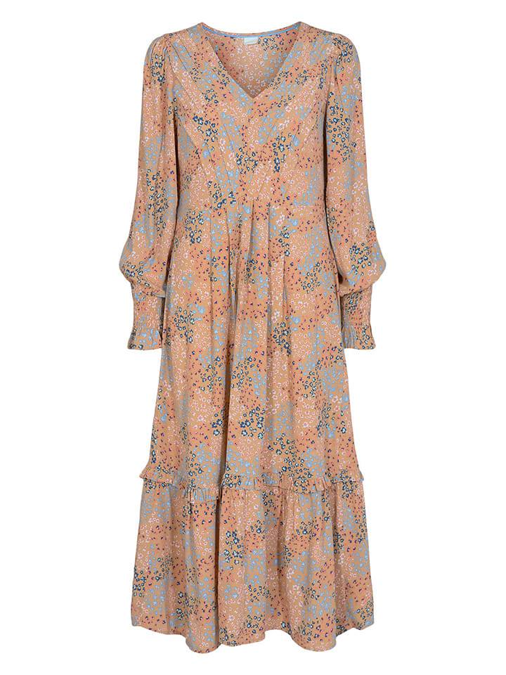 Sukienka "Nuvillie" w kolorze beżowo-niebieskim