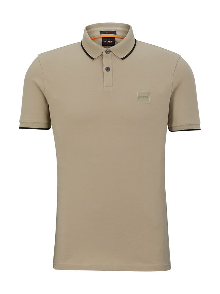 Koszulka polo w kolorze beżowym