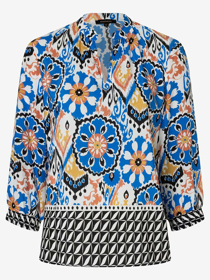 More & More Bluzka w kolorze biało-niebiesko-czarnym rozmiar: 42