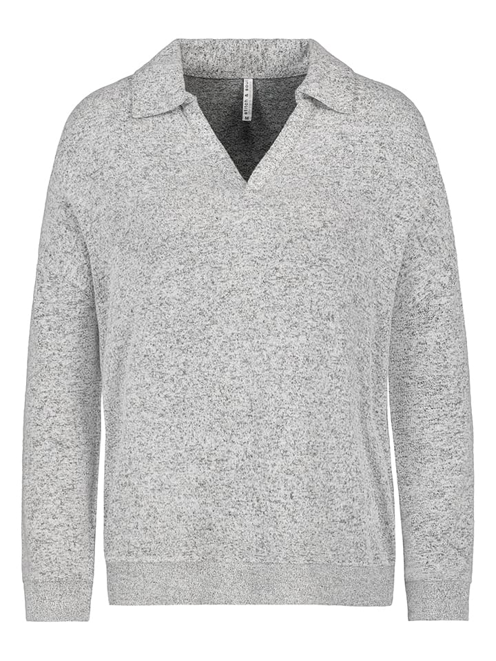 Stitch & Soul Sweter w kolorze jasnoszarym rozmiar: XS