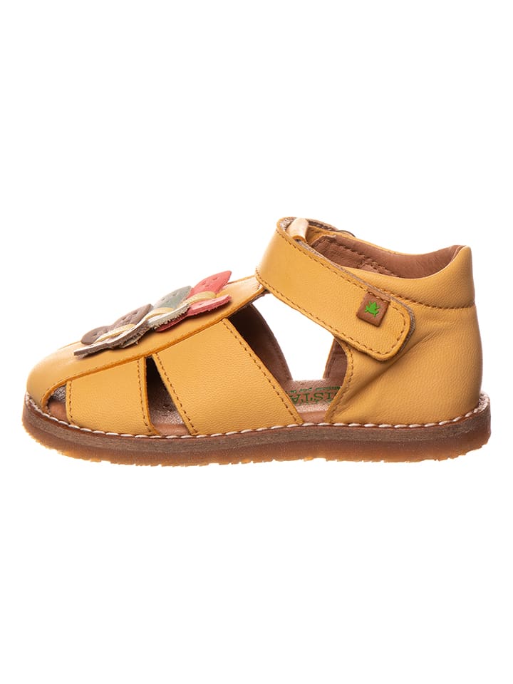 El Naturalista Skórzane półsandały w kolorze żółtym rozmiar: 29