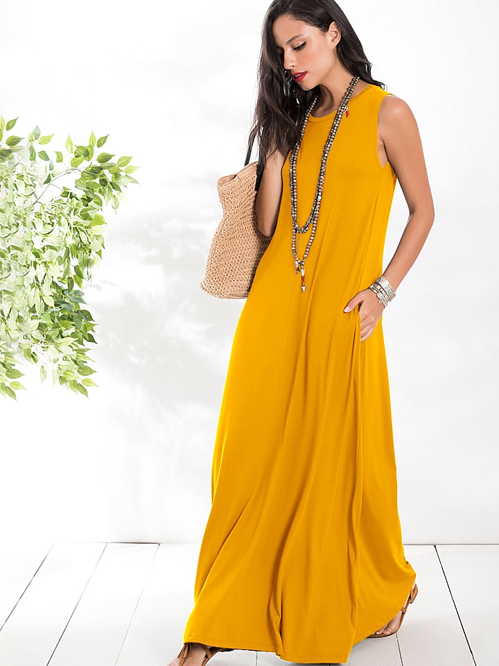 Milan Kiss Sukienka w kolorze musztardowym rozmiar: M