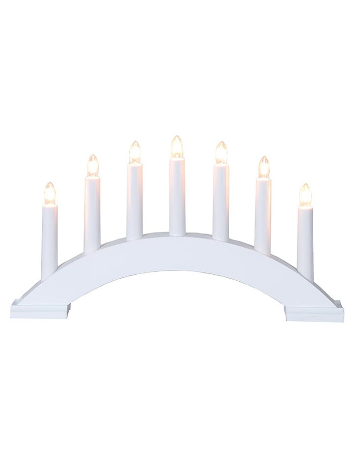 STAR Trading Lampa dekoracyjna "Bea" w kolorze białym - 39 x 22 cm rozmiar: onesize