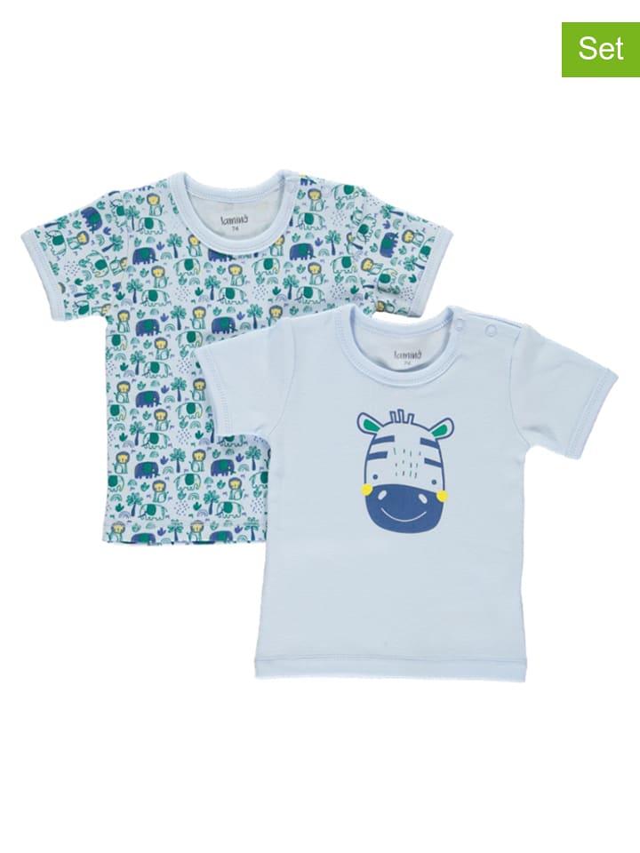 Koszulki (2 szt.) w kolorze błękitnym