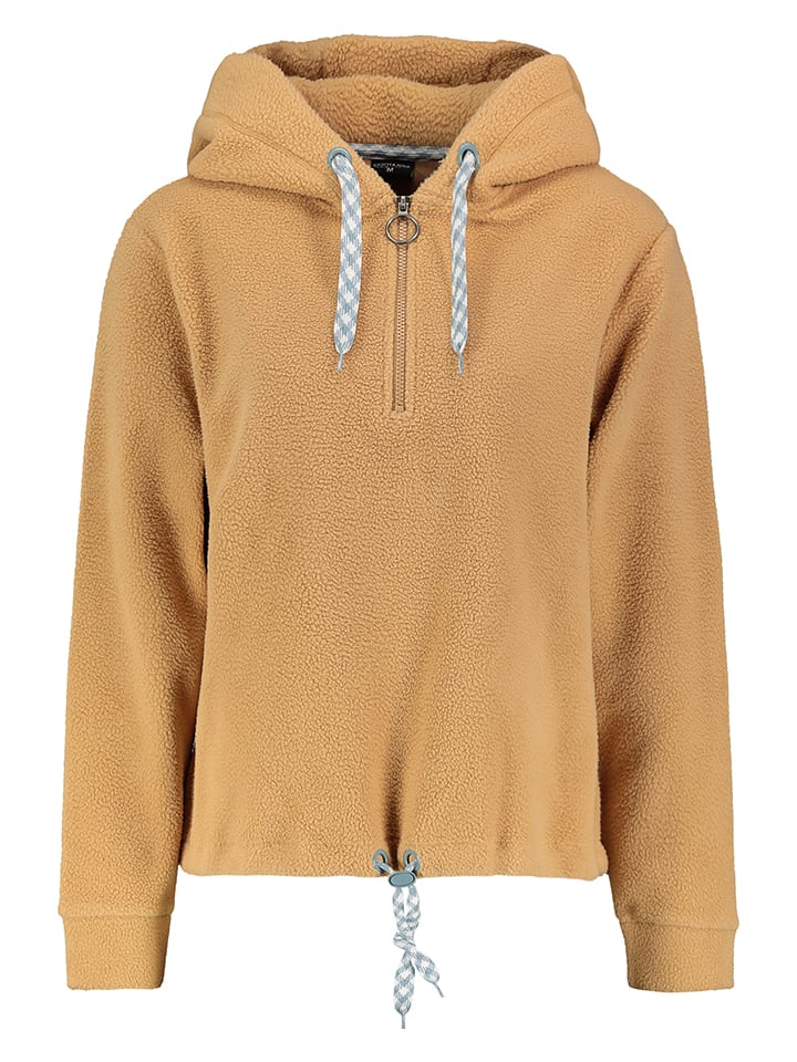 Stitch & Soul Sweter polarowy w kolorze jasnobrązowym rozmiar: L