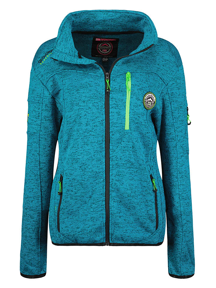 Geographical Norway Kurtka polarowa "Trincesse" w kolorze turkusowym rozmiar: XL